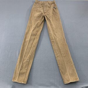 Vintage Roughrider Jeans Womens 5/6 Brown High Waist Straight 100% Cotton 90s
